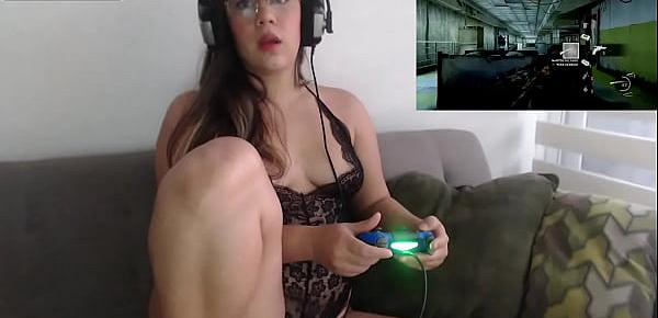 Playing and touching me